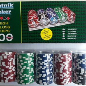 Покер Чипове 100 броя  • Piatnik® Poker High Gloss Chips 100