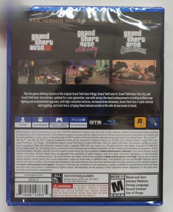 Grand Theft Auto: The Trilogy # Definitive Edition за ПС4 • PS4 - Image 2