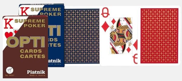 Покер карти за игра • Piatnik® – OPTI Supreme Poker # Jumbo Index