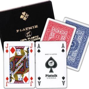 Карти за игра Piatnik® 100% Пластик # Двойно тесте с 110 листа
