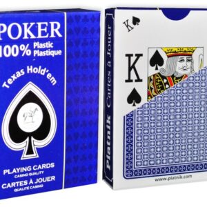 Карти за игра Piatnik® 100% Пластик # Texas Hold’Em Poker, Jumbo and Peek Indexes