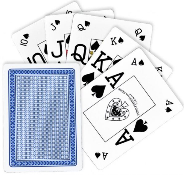 Карти за игра Piatnik® 100% Пластик # Texas Hold'Em Poker, Jumbo and Peek Indexes - Image 4