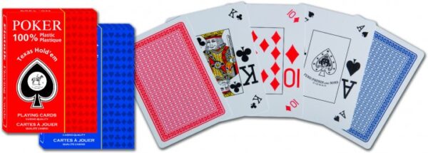 Карти за игра Piatnik® 100% Пластик # Texas Hold'Em Poker, Jumbo and Peek Indexes