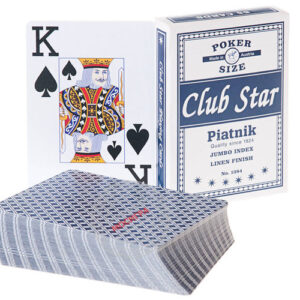 Покер карти за игра • Piatnik® CLUB STAR # POKER SIZE, LINO, JUMBO INDEX