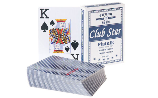 Покер карти за игра • Piatnik® CLUB STAR # POKER SIZE, LINO, JUMBO INDEX