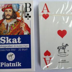 Юбилейни карти за игра Piatnik® # Германска серия: Club Skat 32 – Big Index No.1803