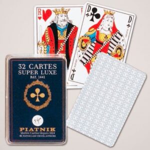 Юбилейни карти за игра Piatnik® # Френска серия: Jeu de 32 cartes Super Luxe No.1441