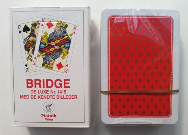Юбилейни карти за игра Piatnik® # Датска серия: Golden Star Bridge De Luxe No.1415
