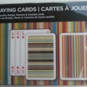 Двойно Тесте Карти за Игра Piatnik® • Bridge Art Stripes & Deck: No.2611